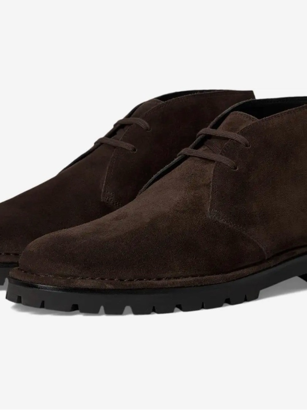 Vince Dark Brown Suede Chukka Boots